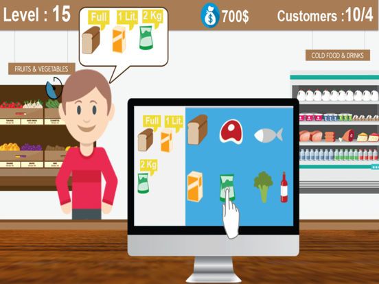 Supermarket Cashier Girl: Gracery Shopping Dash