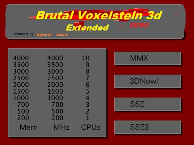 Brutal Voxelstein 3D Extended Demo
