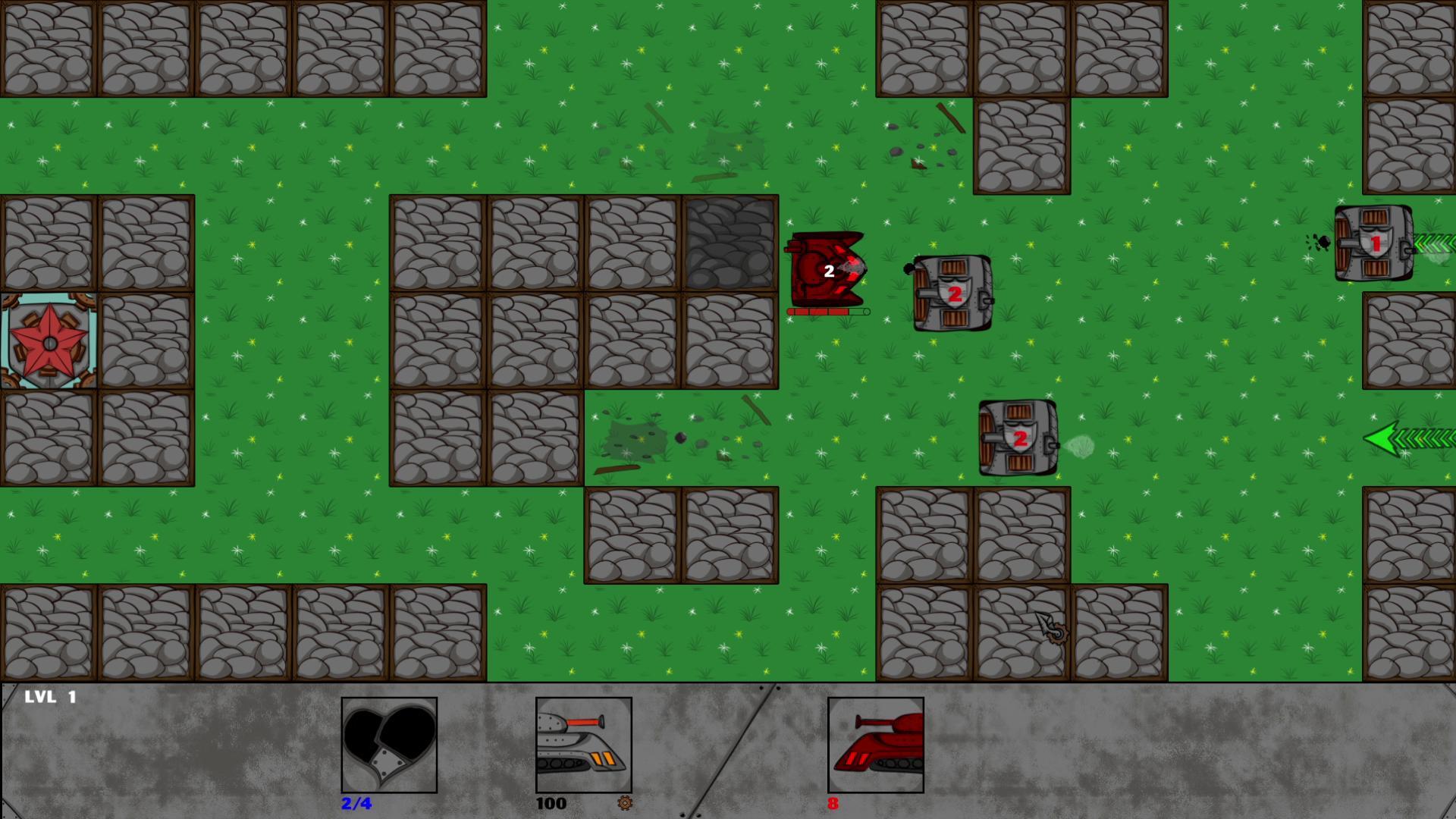 Early demo version SteamTanks screenshot