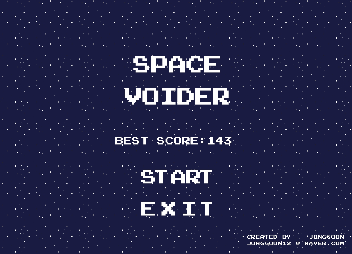spacevoider (jonggoon12)