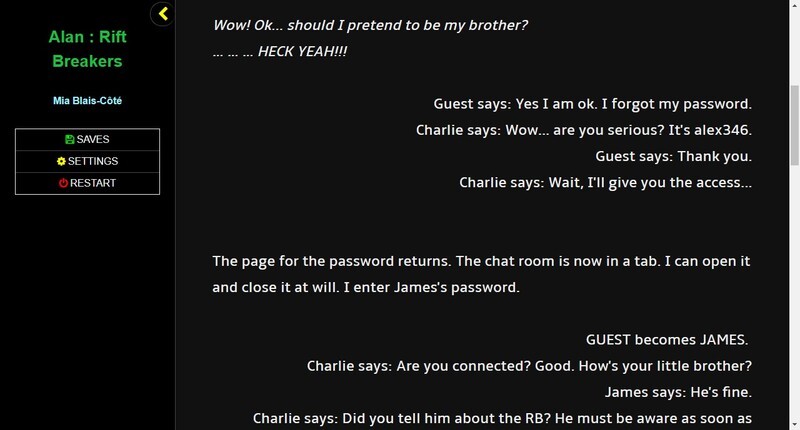 Alan: Rift Breakers (Twine)