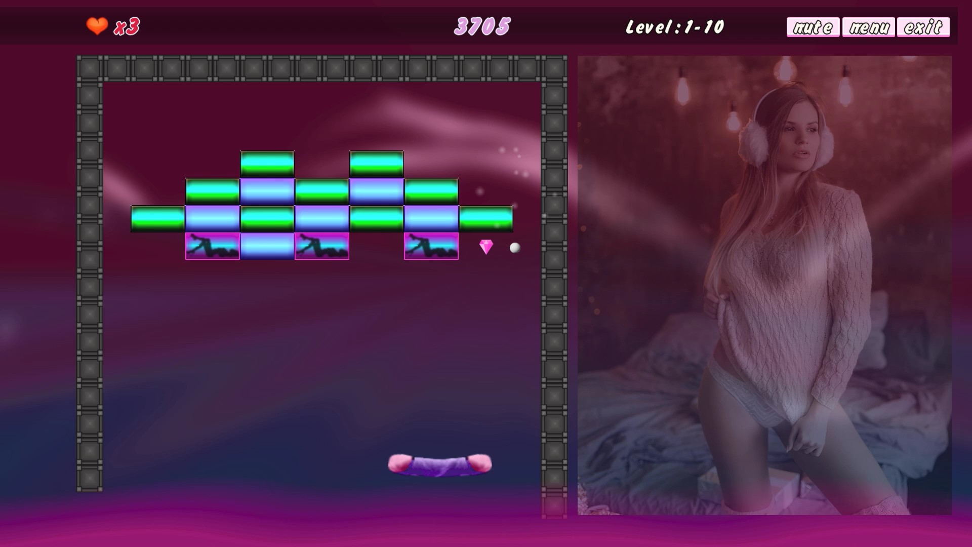 Adult Arkanoid screenshot