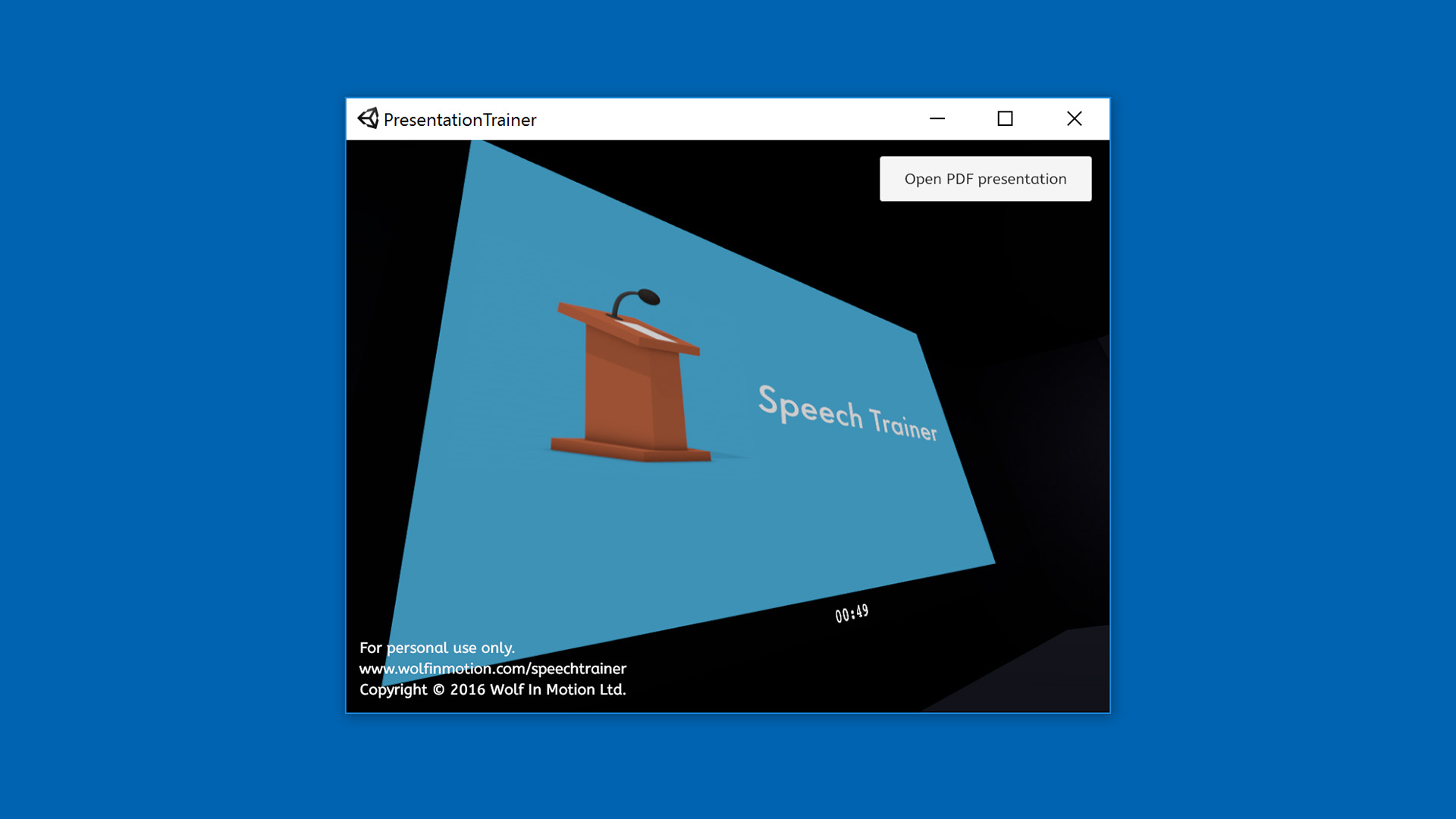 Speech Trainer screenshot