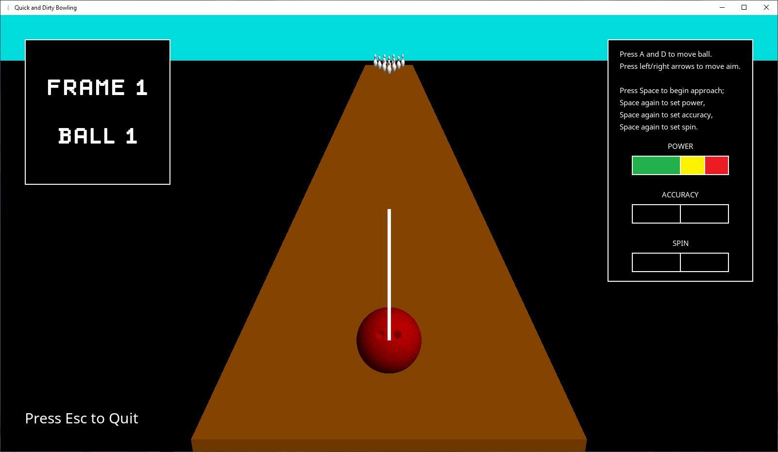 Quick and Dirty Bowling