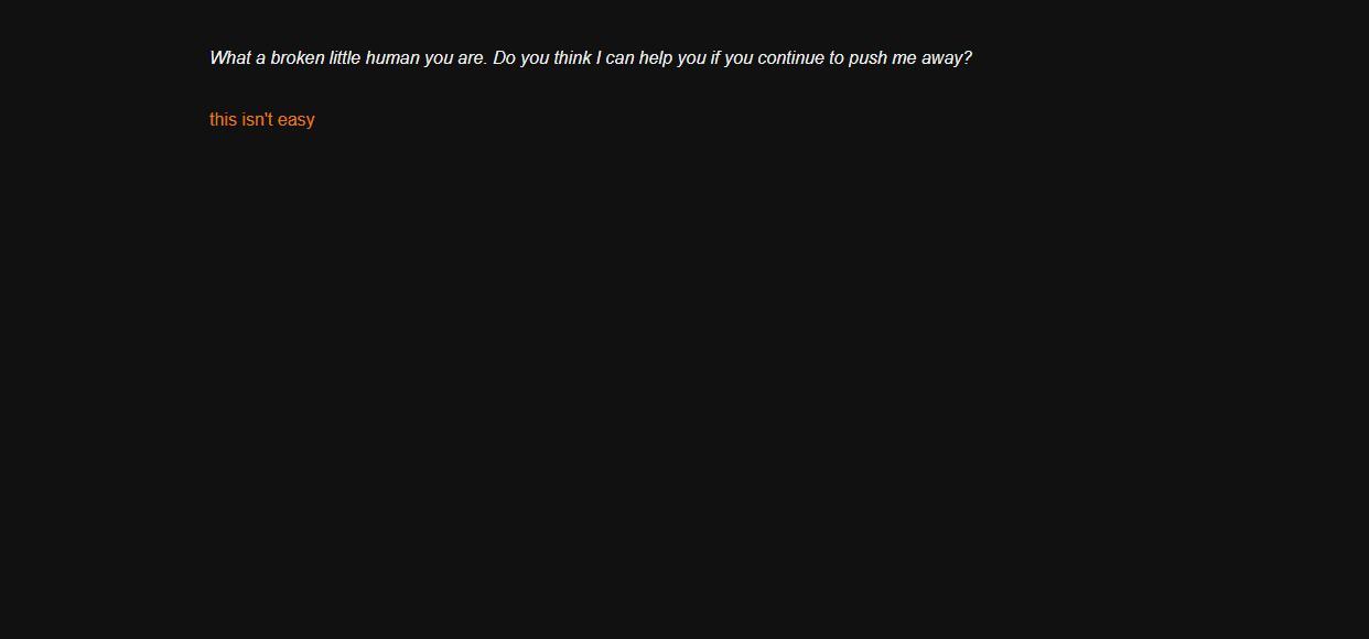 a conversation with a god