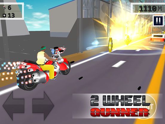 2 Wheel Gunner - Free 3D Ride by Shooting Game