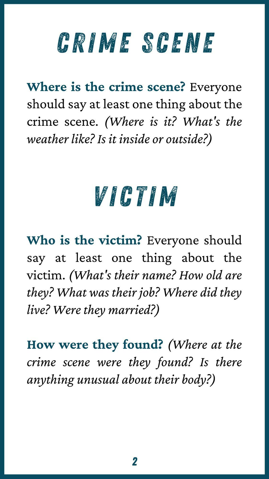 24 Hour Crime Scene - Travel Edition