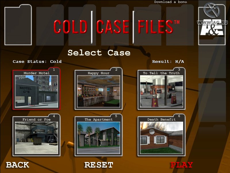 Cold Case Files: The Game