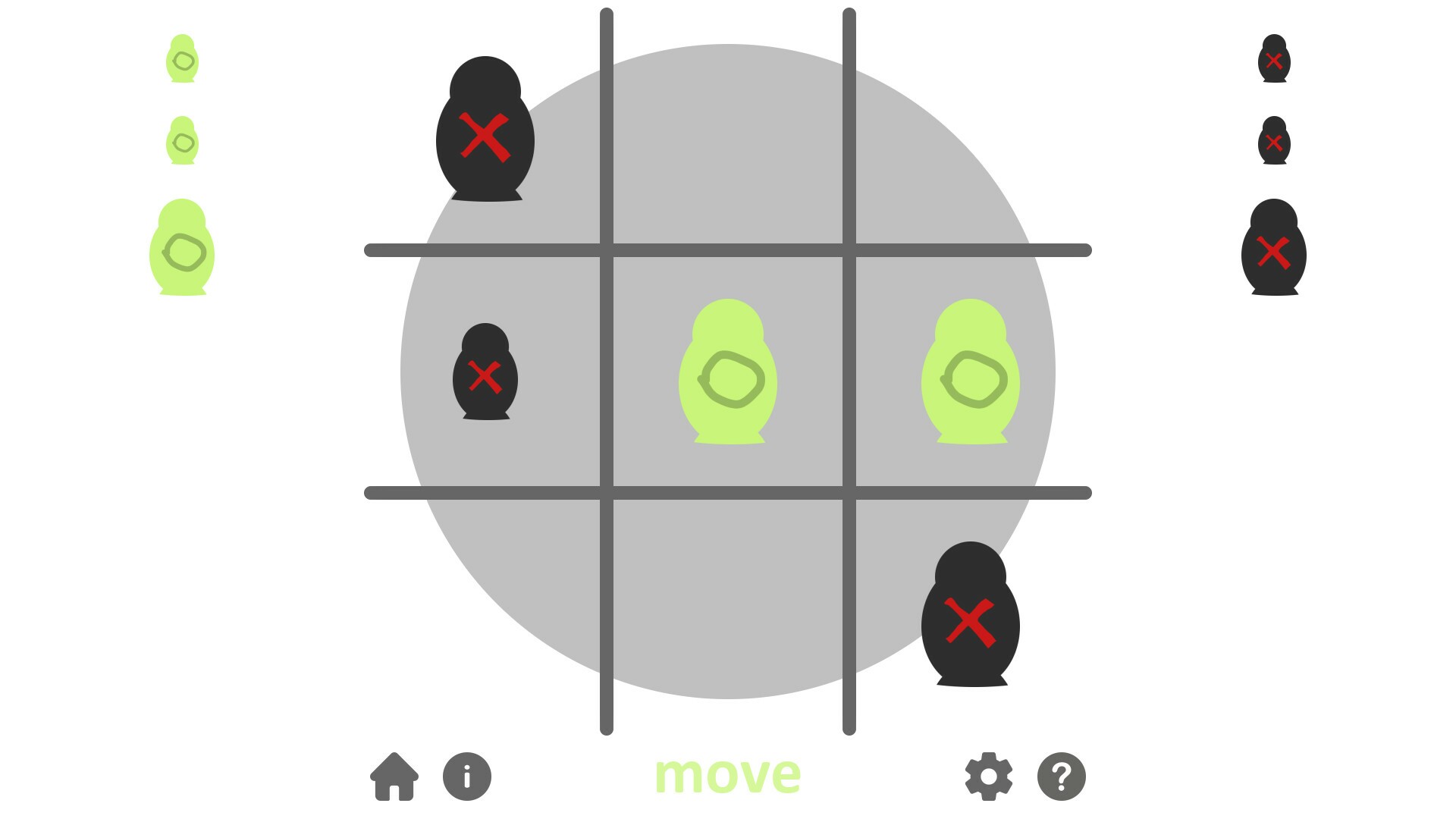 Matryoshka Tic Tac Toe
