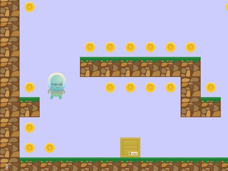 Mario style. Coin for platformer.