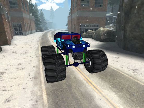 3D Monster Truck Snow Racing- Extreme Off-Road Winter Trials Driving Simulator Game Free Version