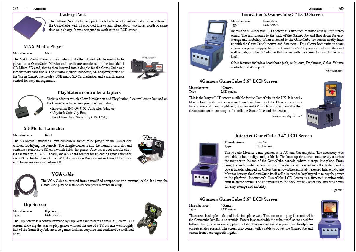 the GameCube Encyclopedia Book
