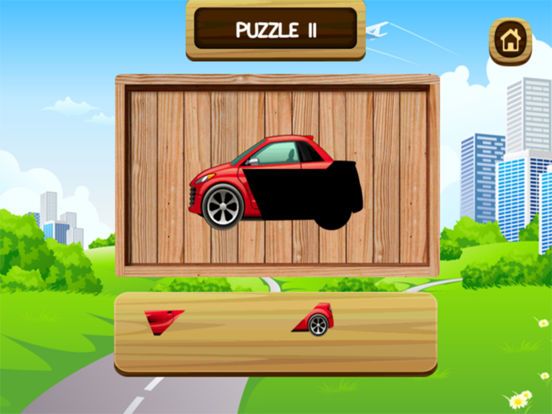 Cars and Trucks Puzzle Vocabulary Game for Kids and Toddlers - Education game to Learn Vehicle Vocabulary Words