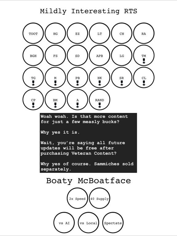 Mildly Interesting RTS