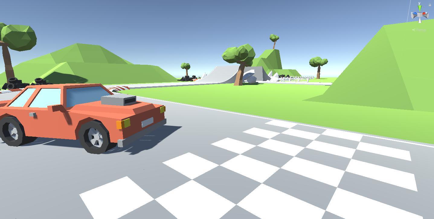 Low Poly Car Racing !