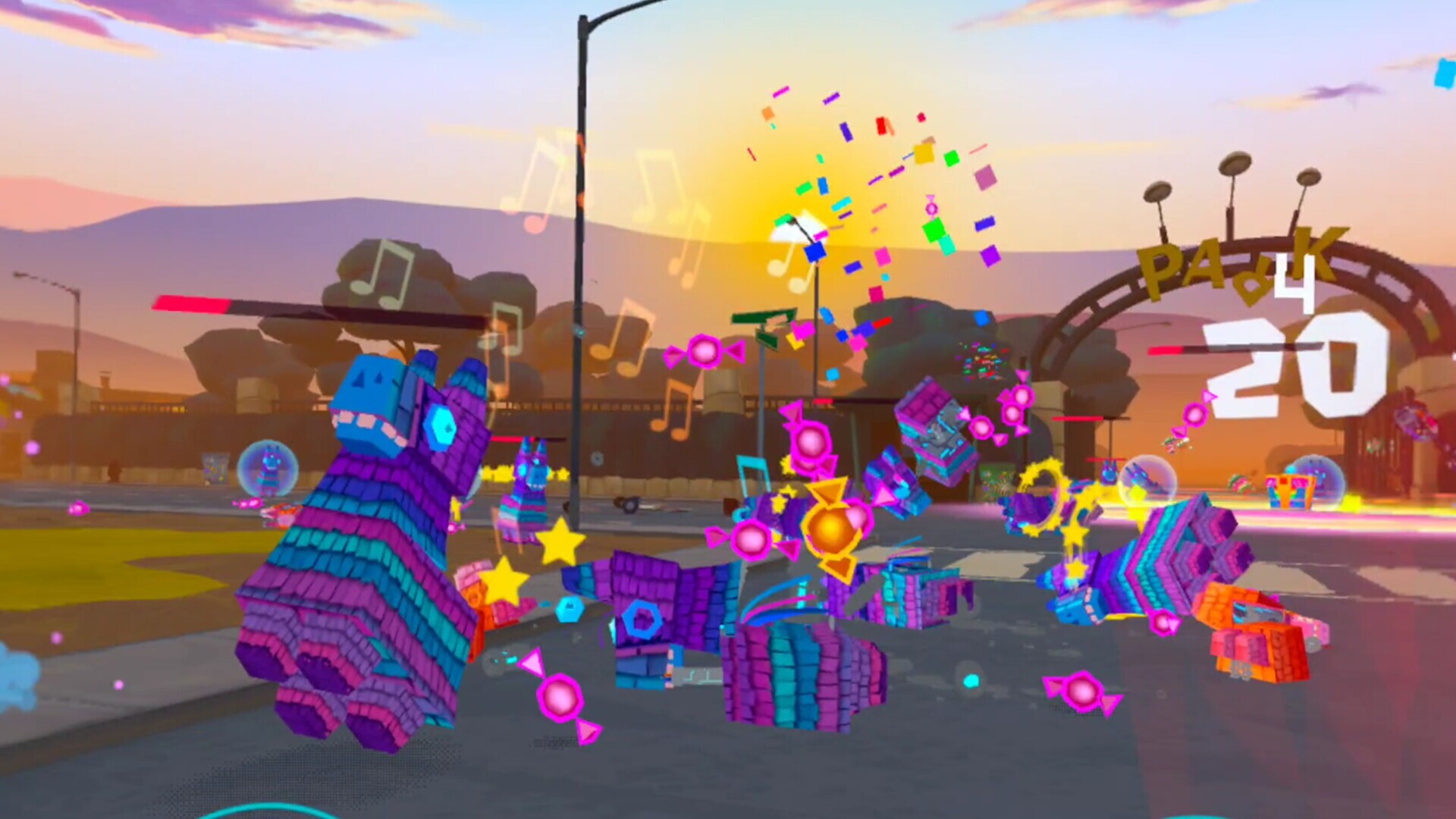 Rogue Piñatas: VRmageddon gameplay visual