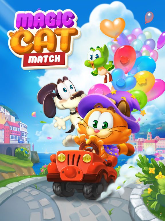 Magic Cat Match: Swipe & Blast