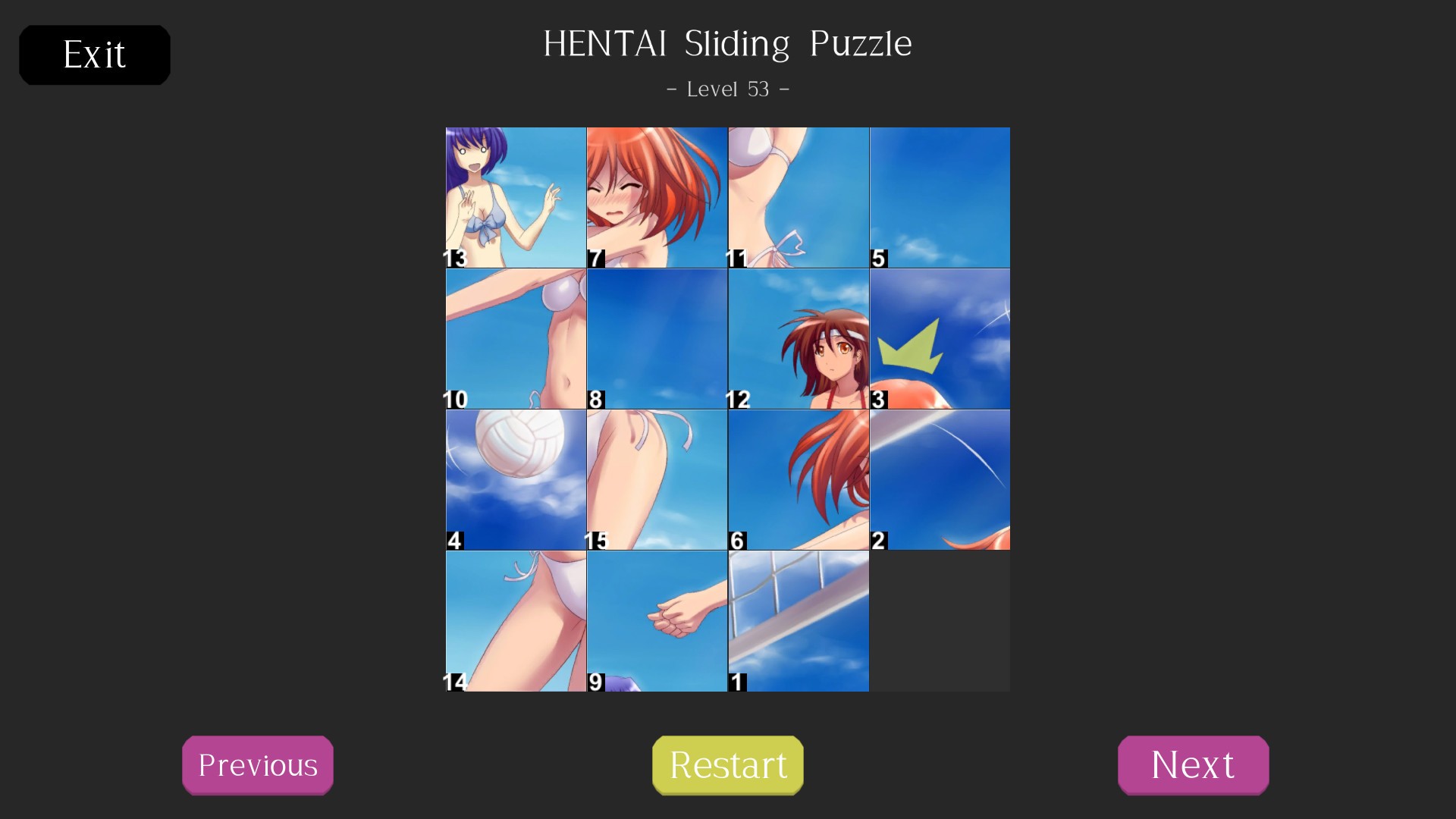 hentai sliding puzzle компьютерные игры games коды прохождения cheats codes...