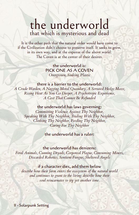 Solarpunk Wickedness Alternate Setting