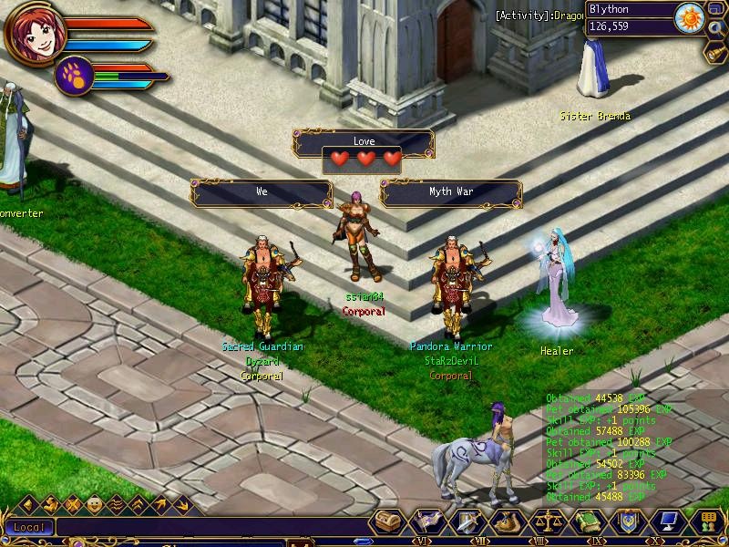 Myth War Online gameplay visual