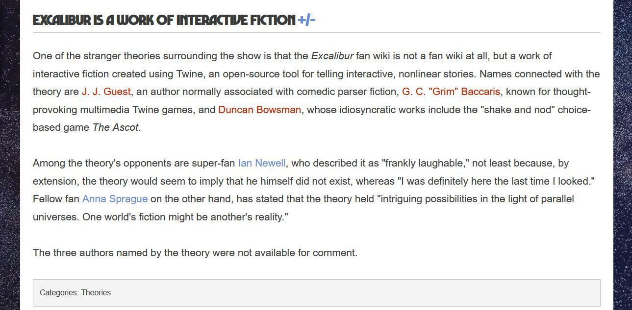 Excalibur (itch) (J. J. Guest, Grim Baccaris 👁️)