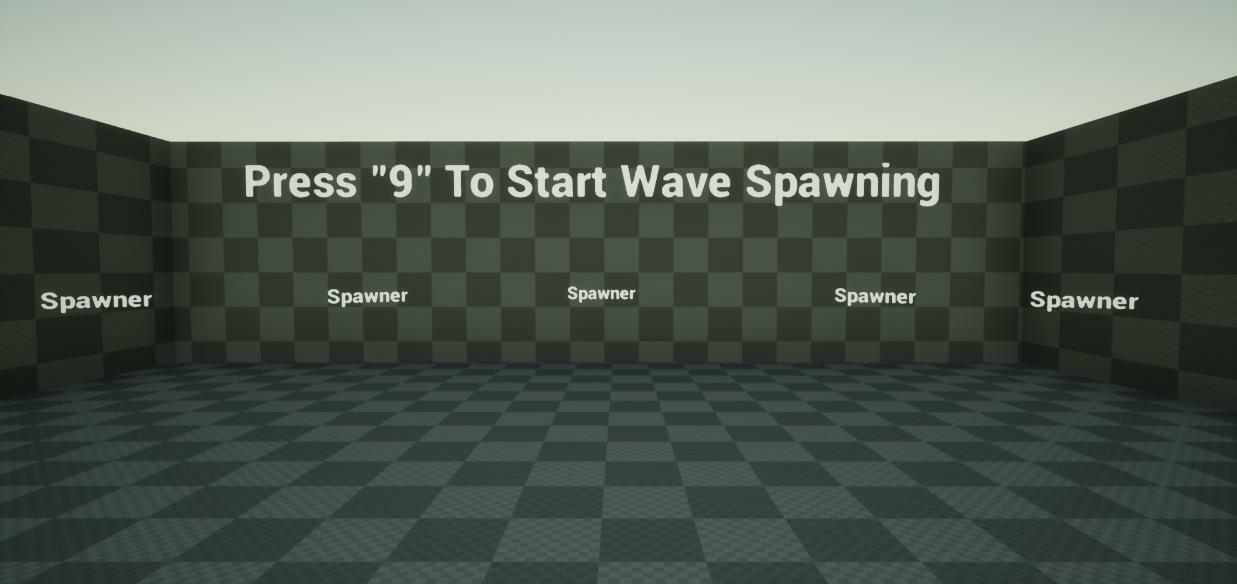 UE4 Wave Spawning System (Survival Prototype)