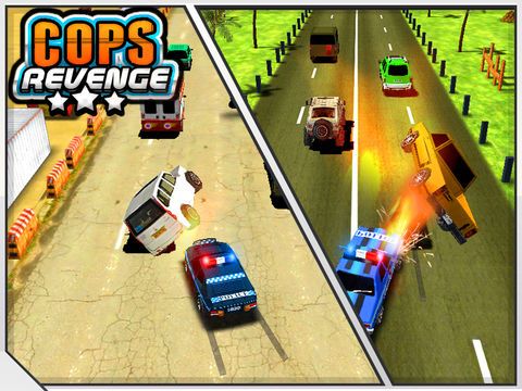 Cops Revenge - Police Car Demolition on Highway ( A Game for Destruction Lovers )