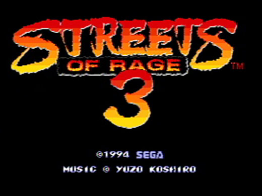 Streets of Rage 3