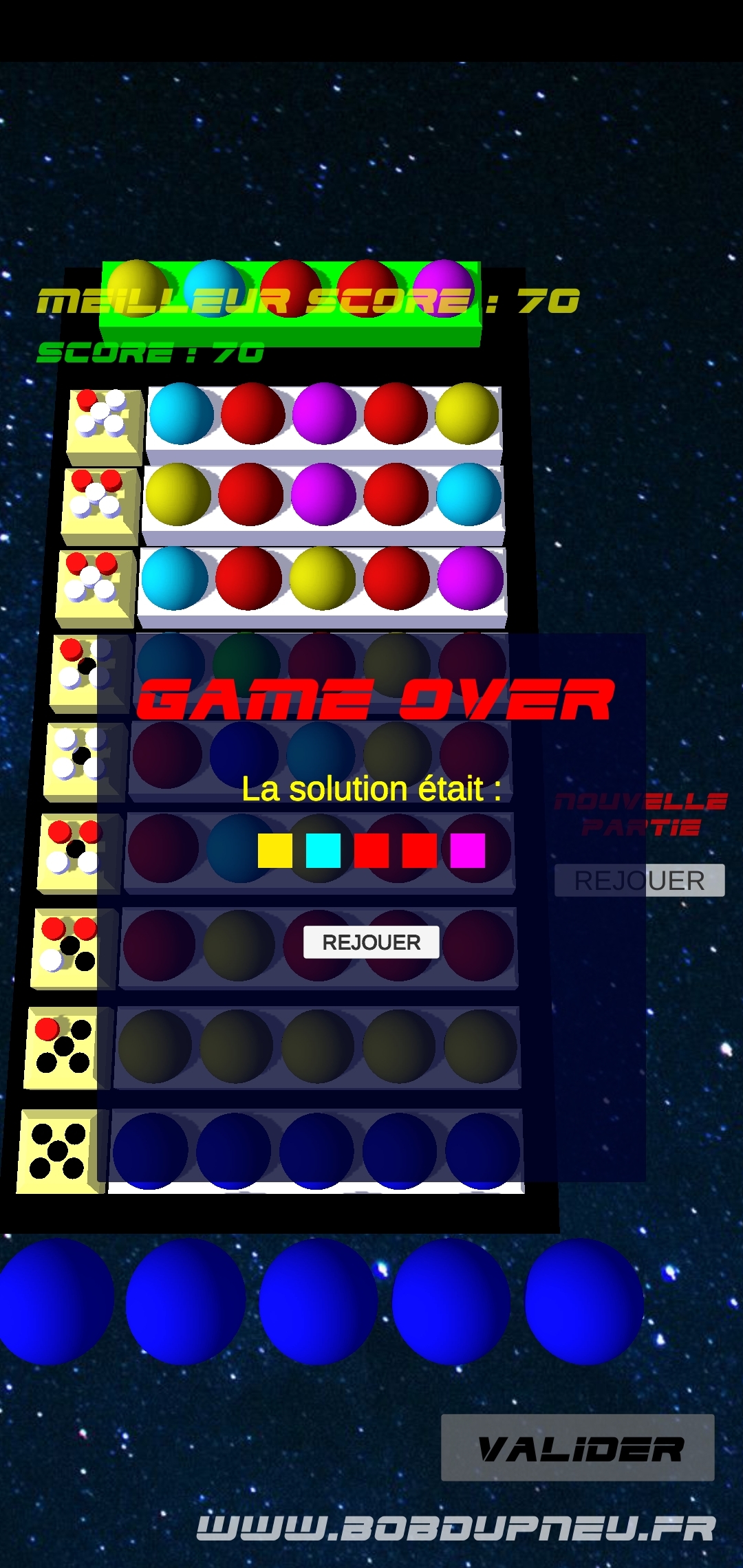 Le Mastermind de Bob