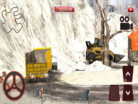 Snow Plow Rescue Truck Driving 3D Simulator
