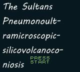 12.The Sultans Pneumonoultramicroscopicsilicovolcanoconiosis. G