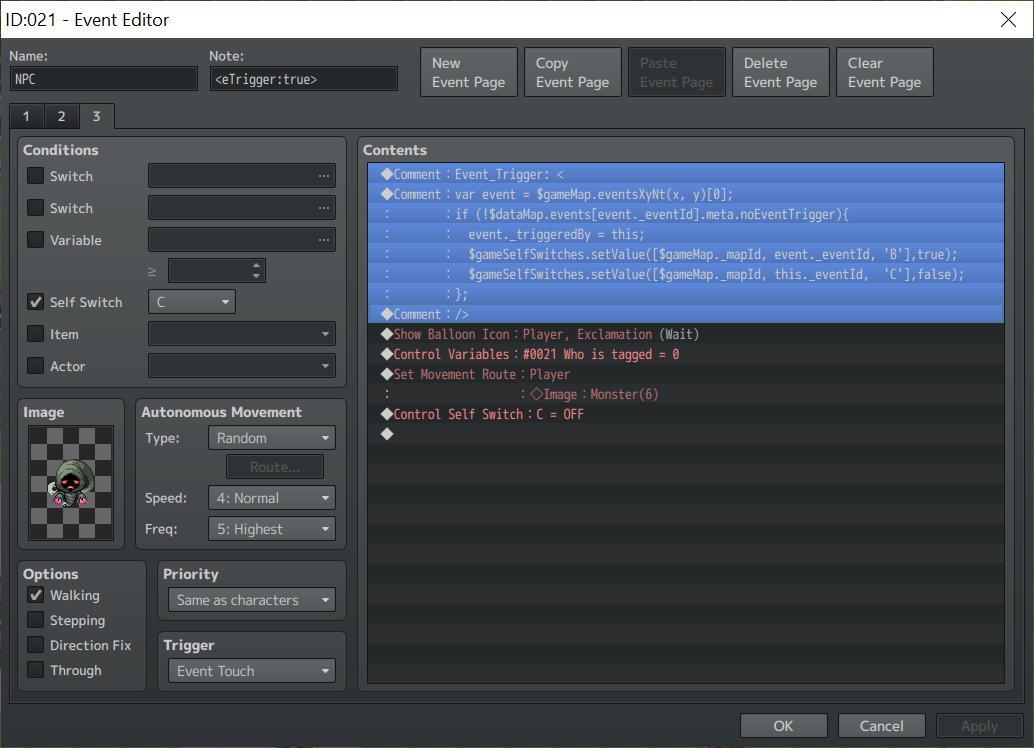 [RMMV] CTB_EventTriggerEventMV