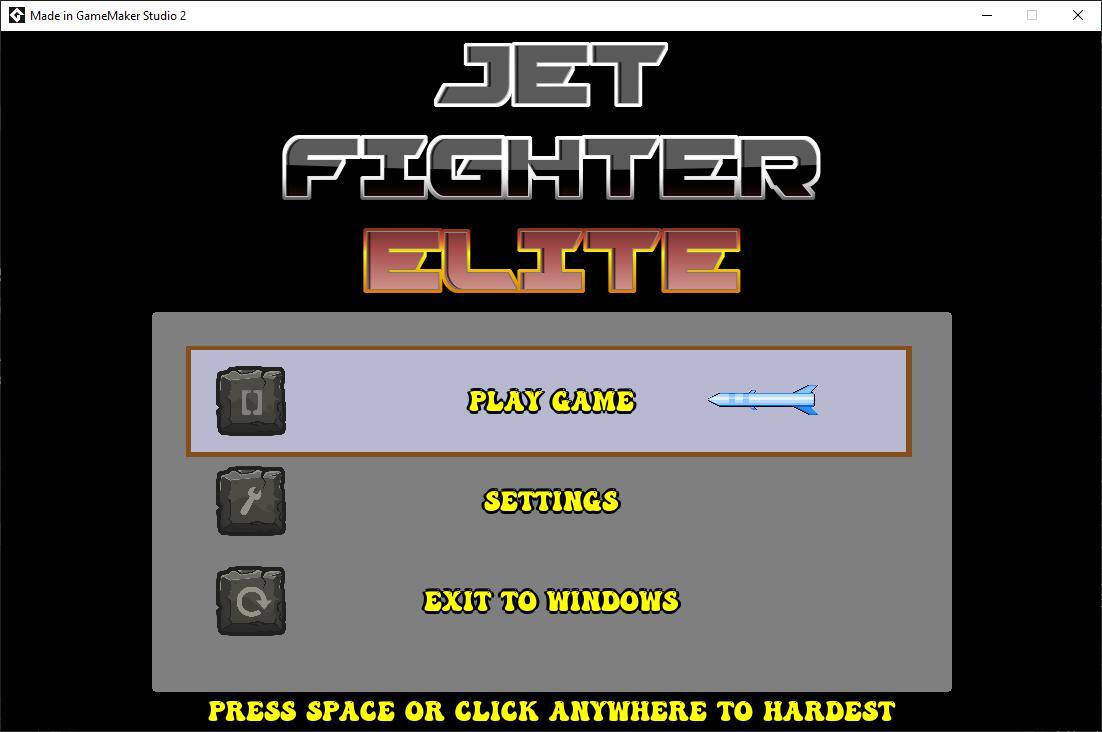 Jet Fighter Elite - Accessible Game - Simple Control System