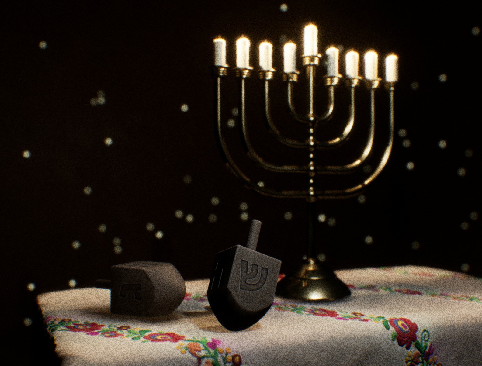 3D Hanukkah Dreidel