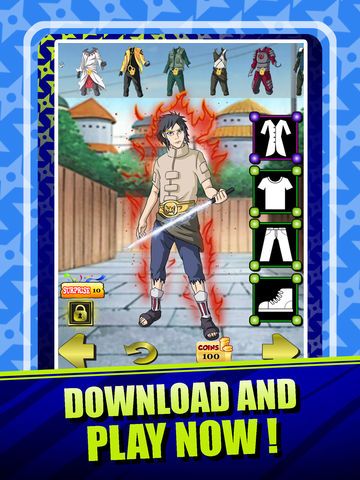 Create Your Own Ninja - Dress Up Game Naruto Shippuden Edition gameplay visual