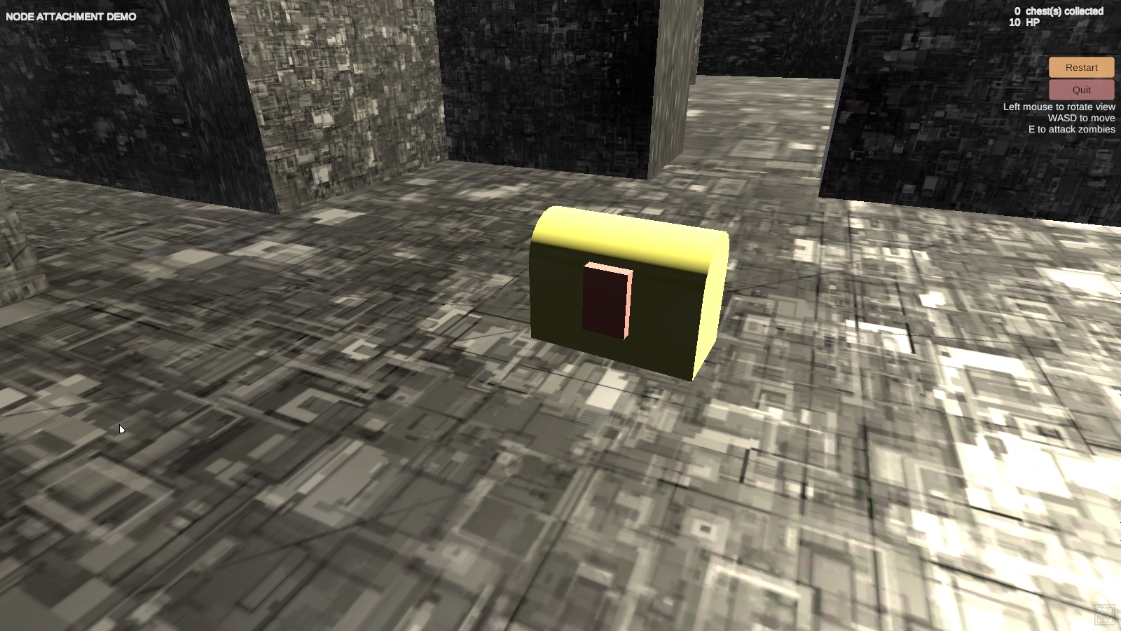 Old Node Attachment Demo: Accidental Roguelike