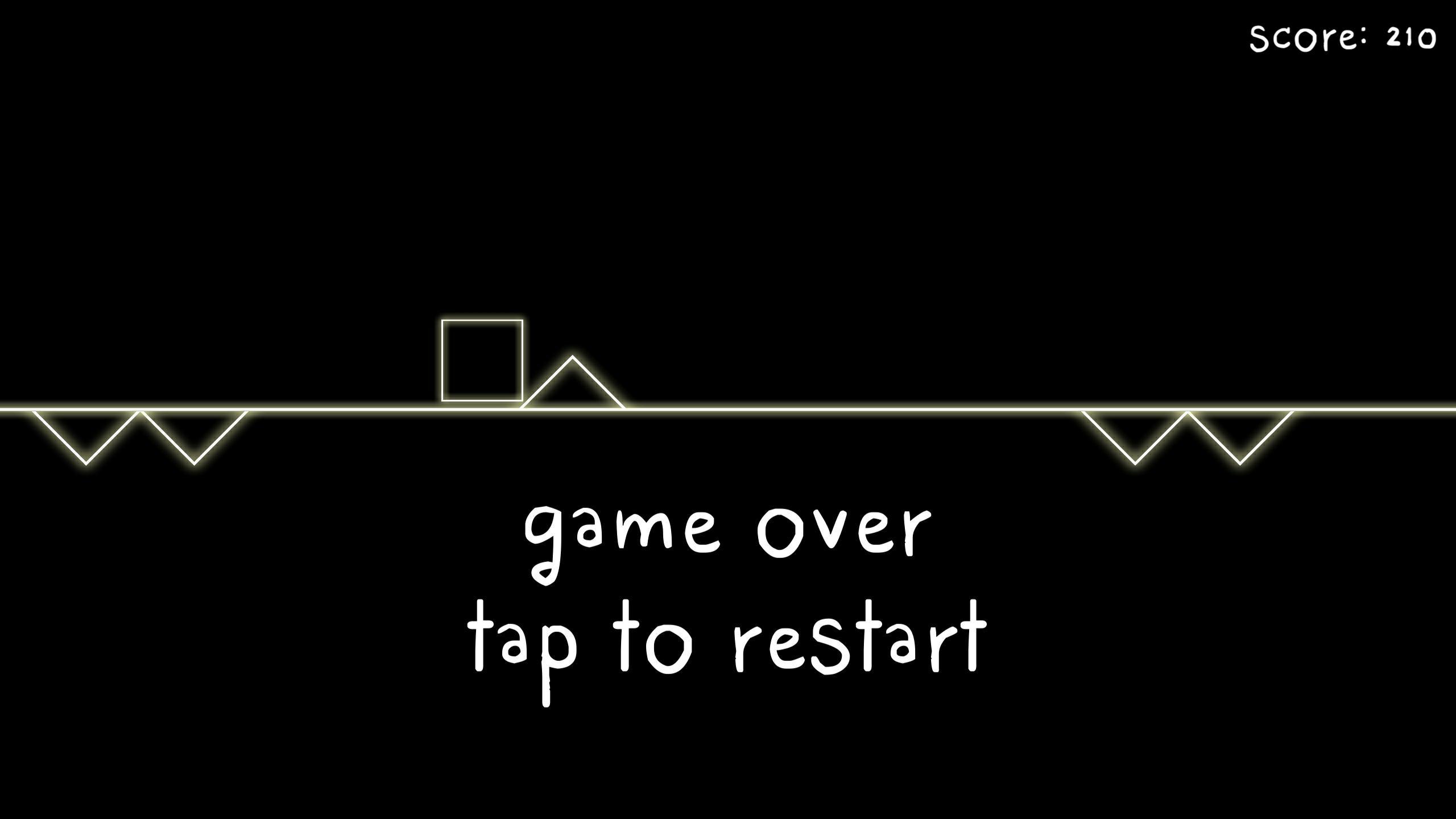Infinite 2d line runner - avoid triangle obstacles - ready for release hypercasual game