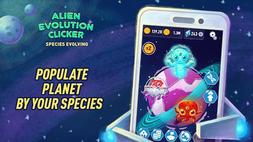 Alien Evolution Clicker: Species Evolving
