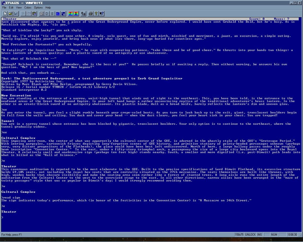Zork: The Undiscovered Underground