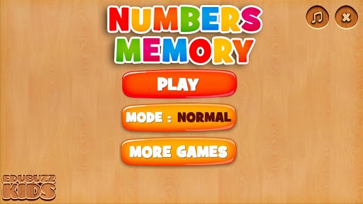 Numbers Matching Game For Kids