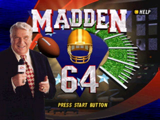 Madden Football 64 gameplay visual
