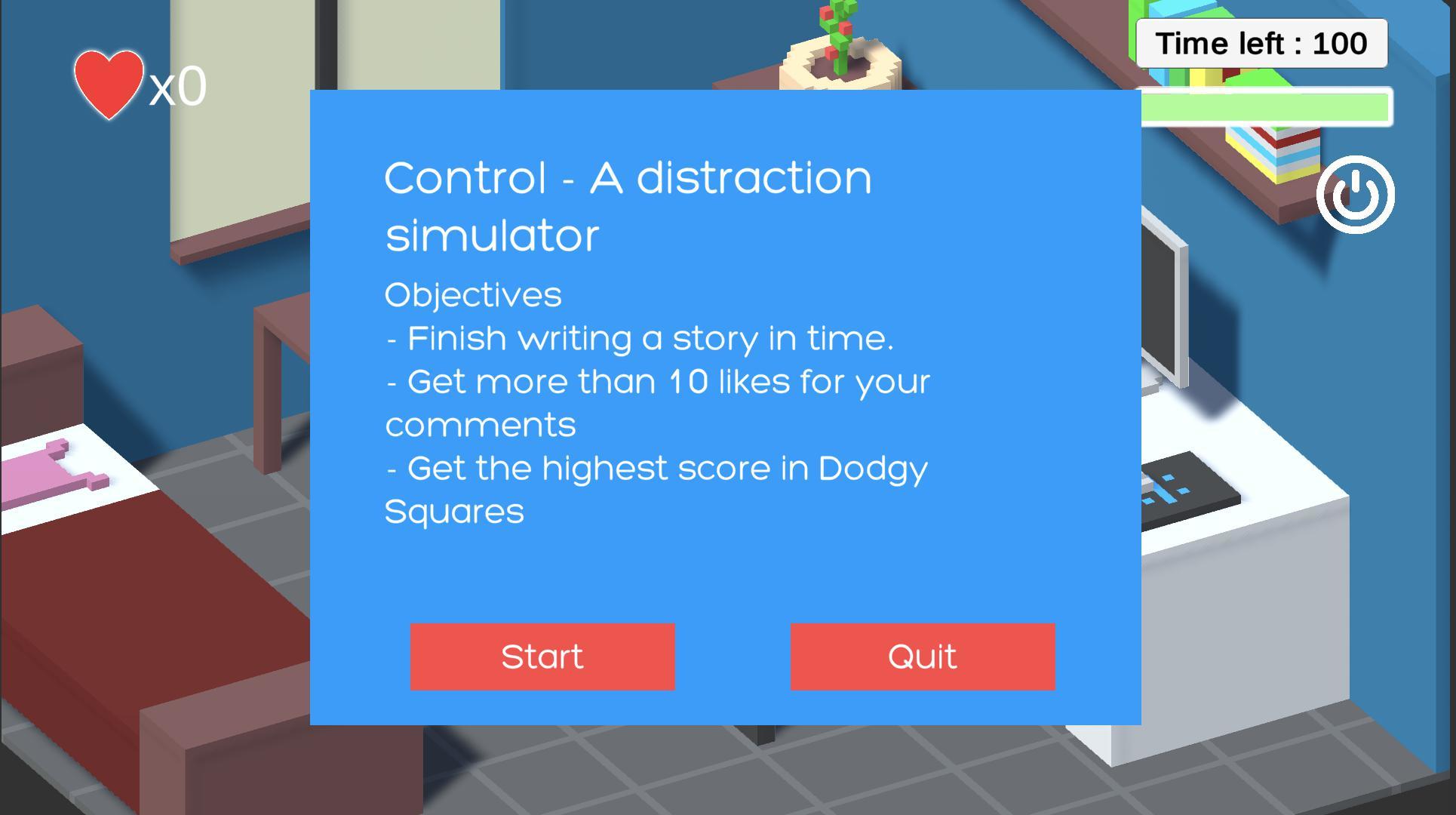 Control - A distraction simulator