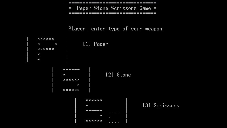 Paper Stone Scrissors Game