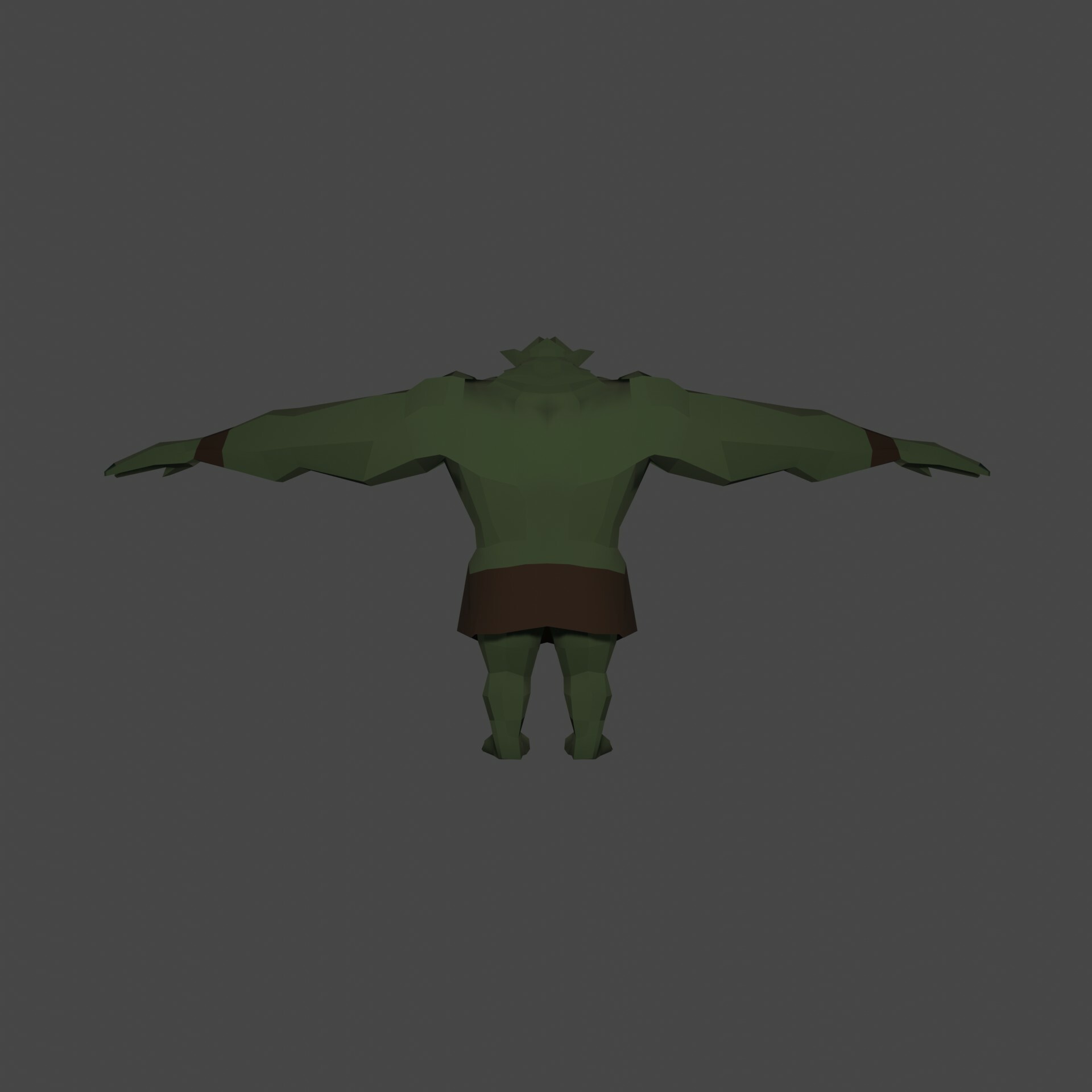 Lowpoly Troll 3D model FBX format