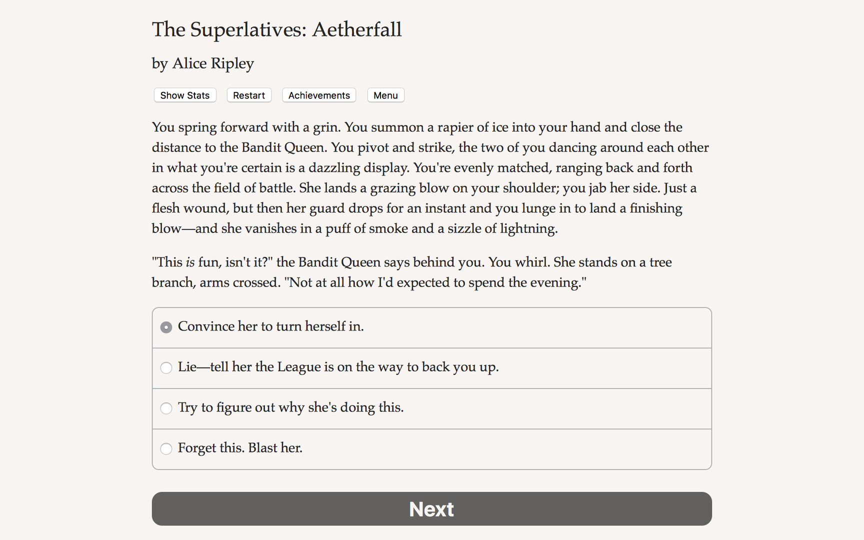 The Superlatives: Aetherfall