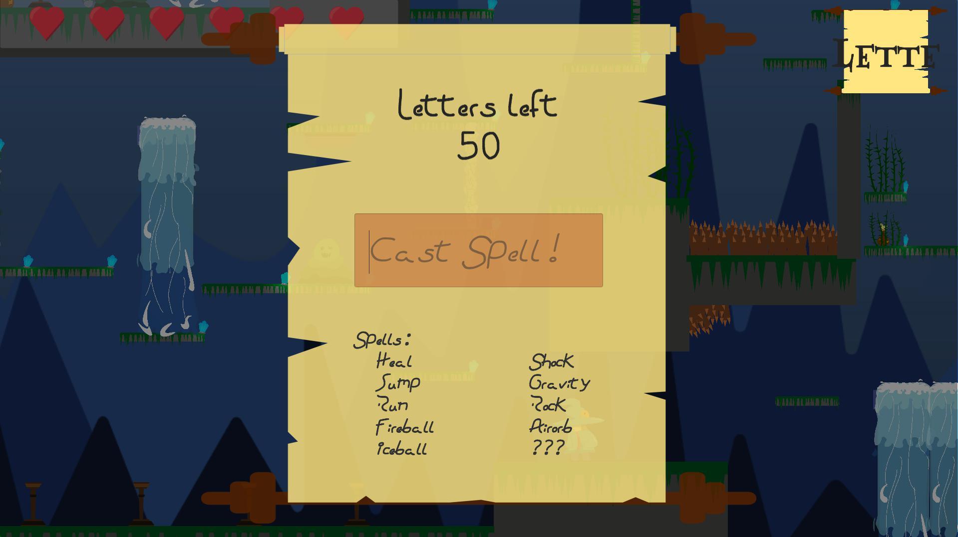 Running out of Letters