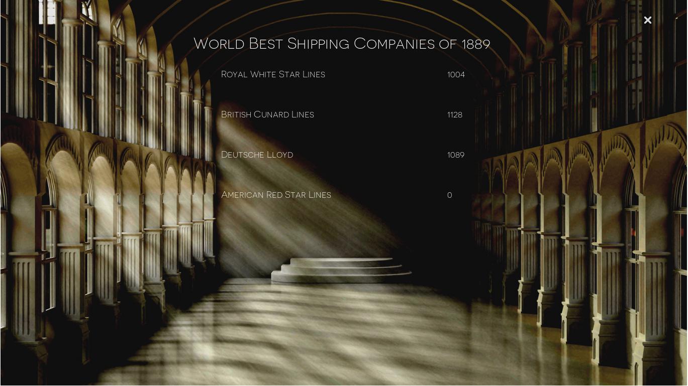 Transatlantic Liners 1889