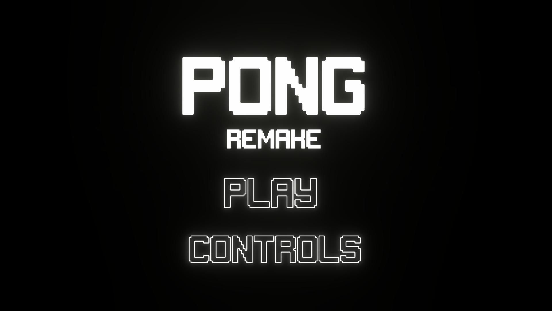 PONG: Remake (Eramie)