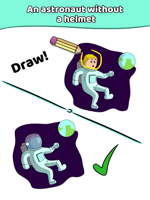 Draw a Line: Tricky Brain Test