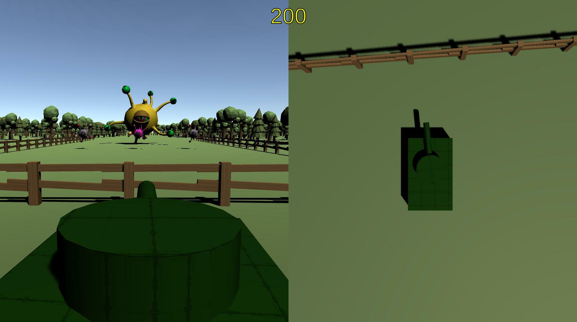 Two Monkeys Piloting a Tank